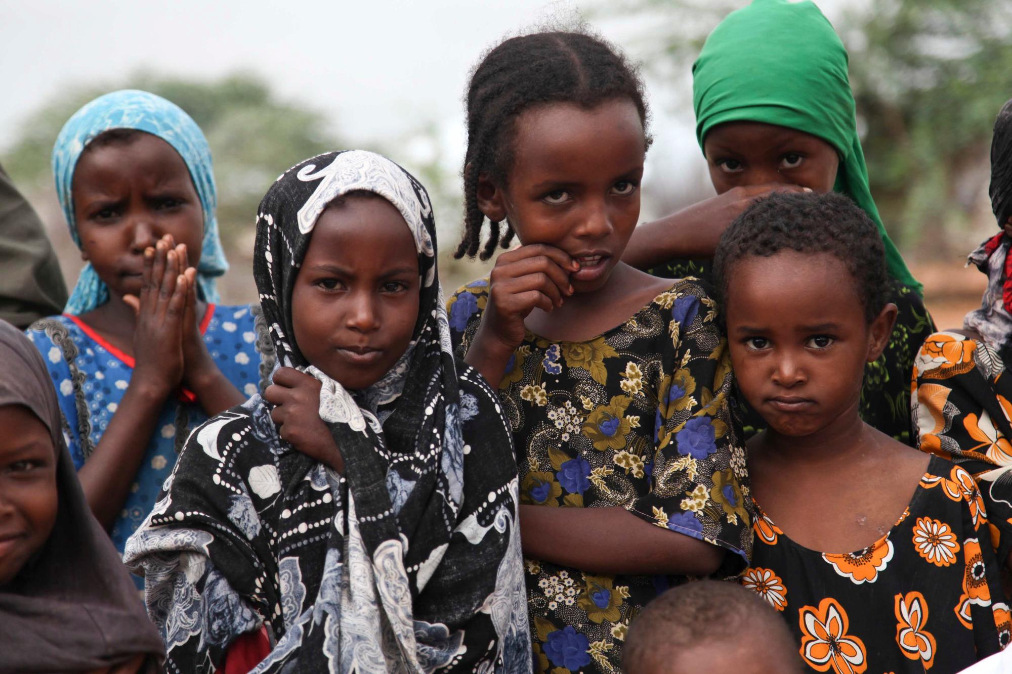 Somali children in Dagahaley refugee camp, Dadaab. Somali children in Dagahaley refugee camp, Dadaab.