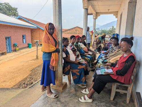 Patients waiting for their consultation at the MSF-supported health centre