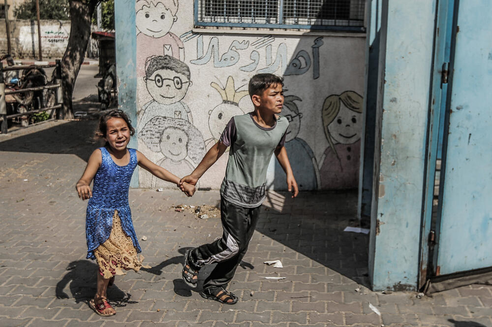 Over 40 percent of the two million Palestinians living in Gaza are children aged 14 or under