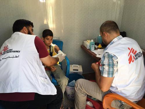 Idlib, a crowded IDP camp Idlib, a crowded IDP camp