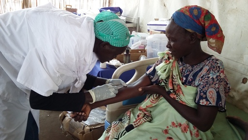 MSF receives treatment from a community health worker MSF receives treatment from a community health worker