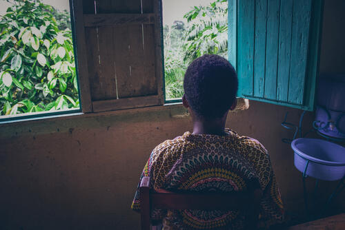 An 18-year-old patient who came to an MSF-supported hospital in Kigulube, DRC, for safe abortion care