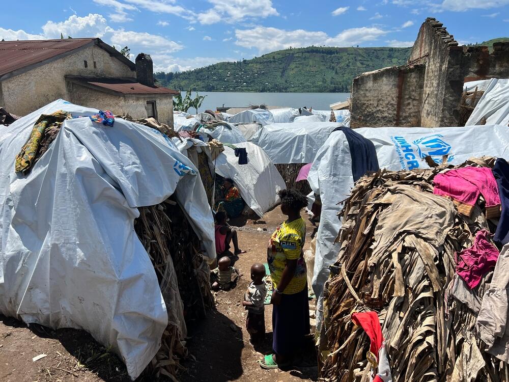 A displacement camp in Bweremana, on the border between North and South Kivu