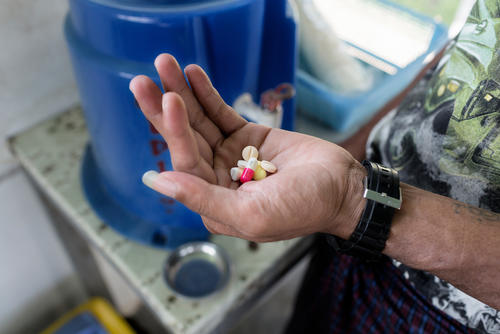 Insein clinic, for treatment for HIV, TB, and Hepatitis C in Yangon. By Alessandro Penso, Feb 2018. Insein clinic, for treatment for HIV, TB, and Hepatitis C in Yangon. By Alessandro Penso, Feb 2018.