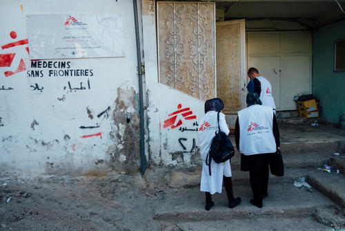 Home-based care in Burj el-Barajneh refugee camp, Beirut. Home-based care in Burj el-Barajneh refugee camp, Beirut.