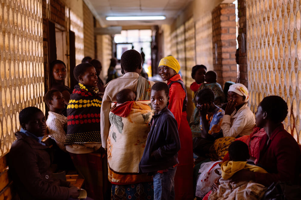 The busy corridors of Dedza hospital, where MSF runs a "one-stop" clinic for sex workers providing a comprehensive package of HIV and sexual and reproductive healthcare.
