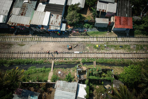The tracks that carry ‘La Bestia’ – Coatzacoalcos, Mexico, 18 February 2020