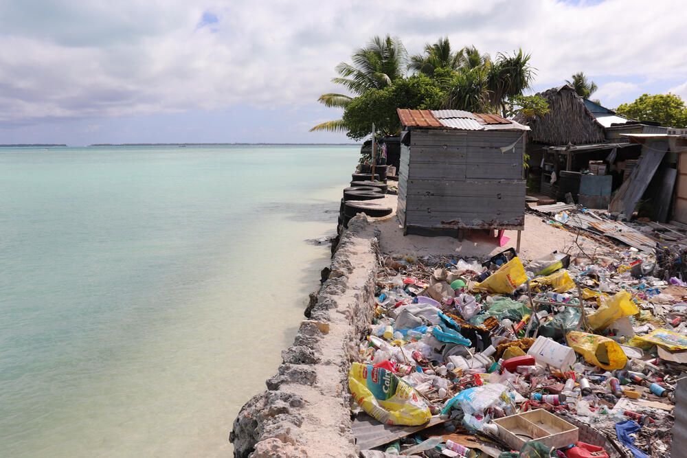 Waste management is a challenge for Kiribati – many things are imported and there is nowhere for rubbish to go