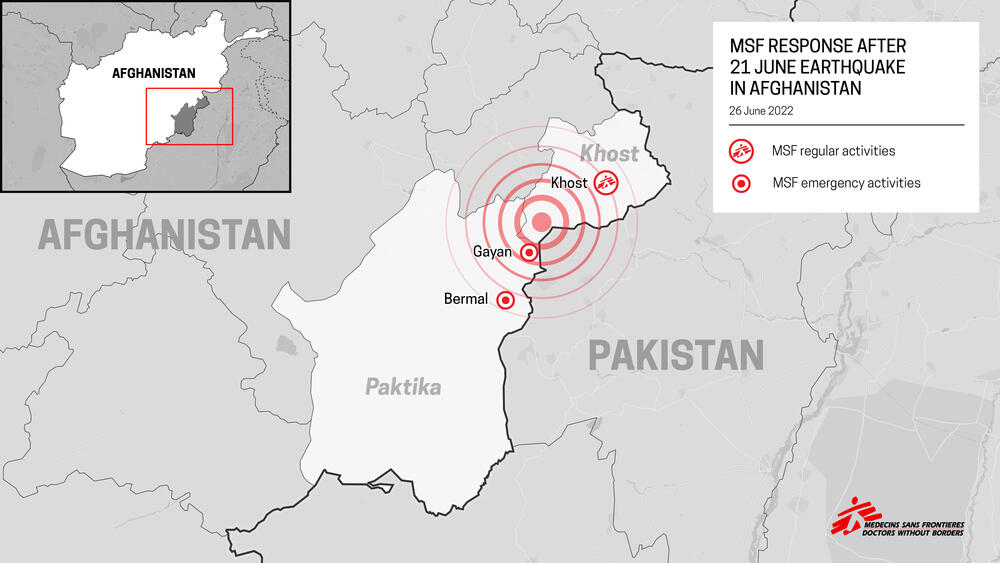 Afghanistan: MSF teams provide medical care to earthquake survivors