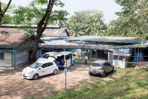 Insein clinic, for treatment for HIV, TB, and Hepatitis C in Yangon. By Alessandro Penso, Feb 2018. Insein clinic, for treatment for HIV, TB, and Hepatitis C in Yangon. By Alessandro Penso, Feb 2018.
