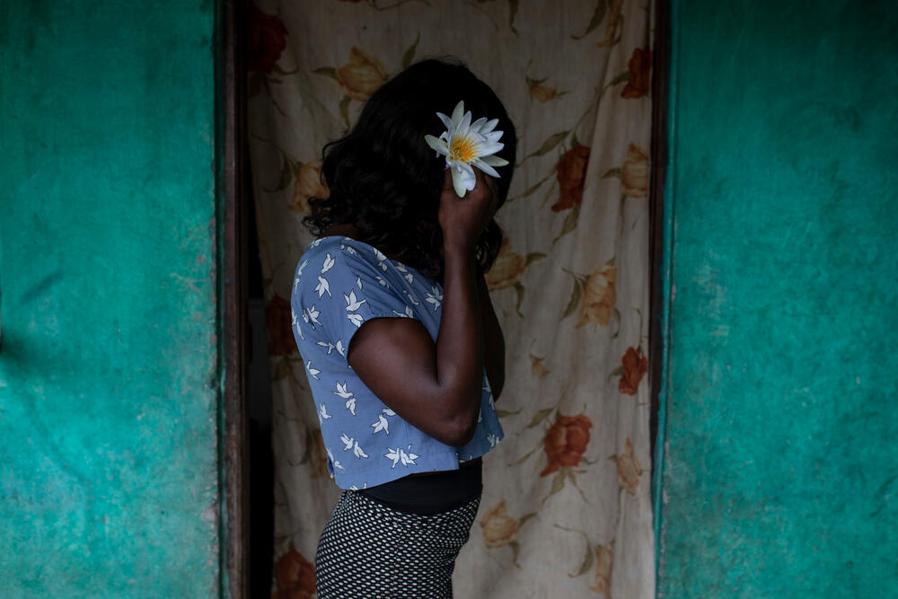 Paula [pseudonym], a sex worker and MSF HIV patient in Beira.