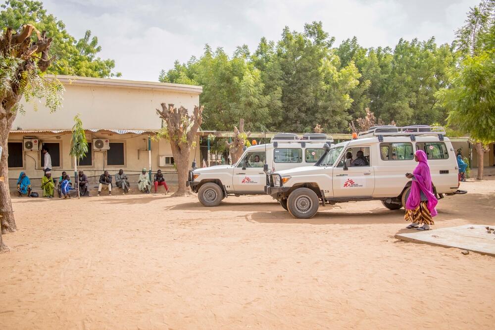 An MSF mobile team visiting a community in Jigawa state