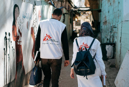 Home-based care in Burj el-Barajneh refugee camp, Beirut. Home-based care in Burj el-Barajneh refugee camp, Beirut.