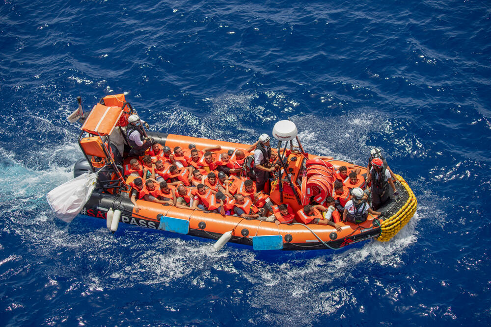 On 7 July, the MSF team conducted six rescues in 12 hours, saving the lives of 315 people in distress