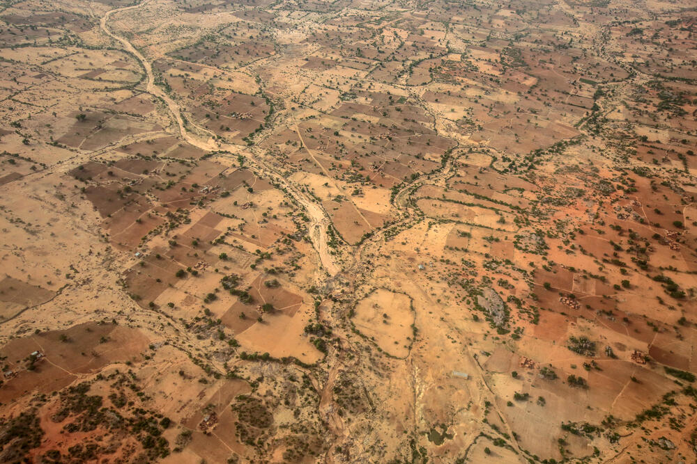 An aerial view over a part of northwest Nigeria where MSF teams are warning of a malnutrition emergency