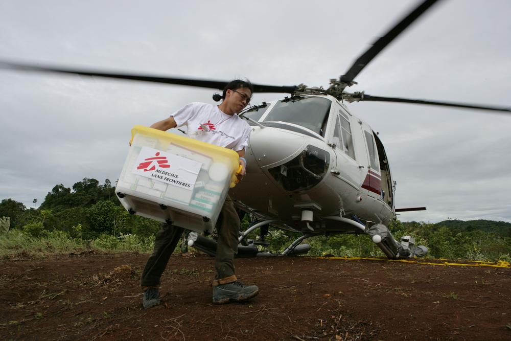 An MSF logistician pictured in the northern Sumatra province of Indonesia.