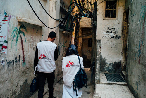 Home-based care in Burj el-Barajneh refugee camp, Beirut. Home-based care in Burj el-Barajneh refugee camp, Beirut.
