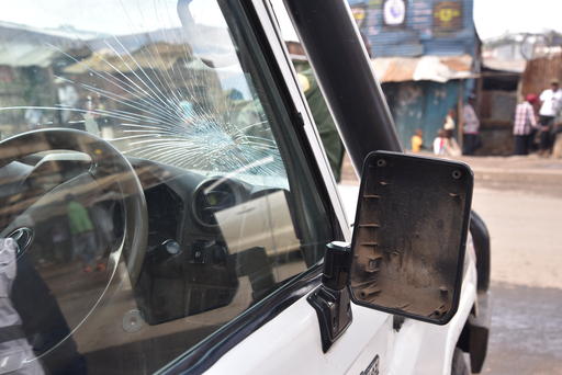 MSF ambulance attacked in Mathare, Nairobi MSF ambulance attacked in Mathare, Nairobi