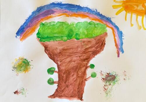 Child's drawing - Tree Of Dream