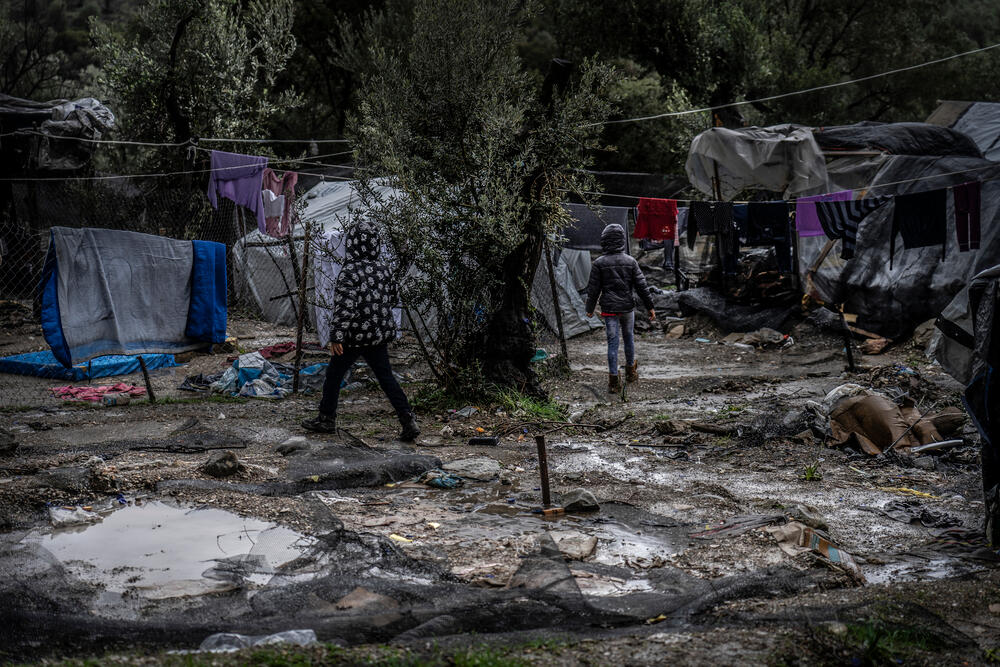 Many children being treated by the MSF mental health team in Moria are "unaccompanied"