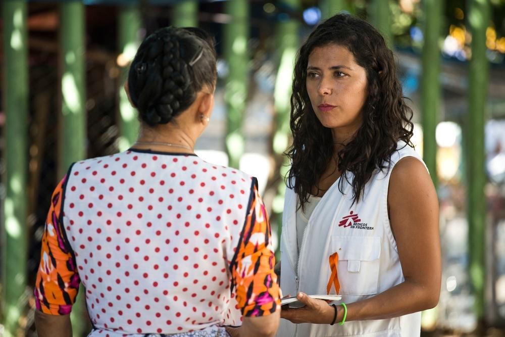 An MSF mental health specialist providing psychological services in Acapulco, Mexio.