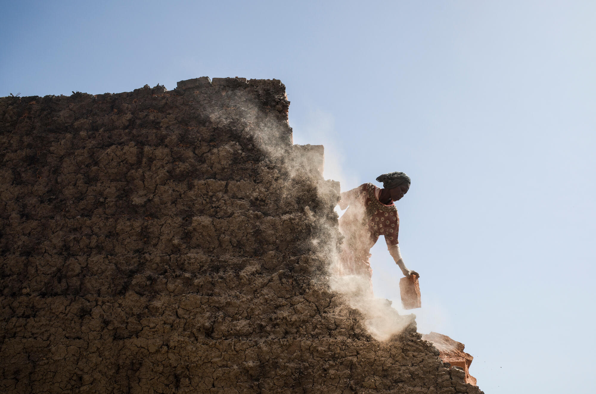 "I spend my days making these bricks"