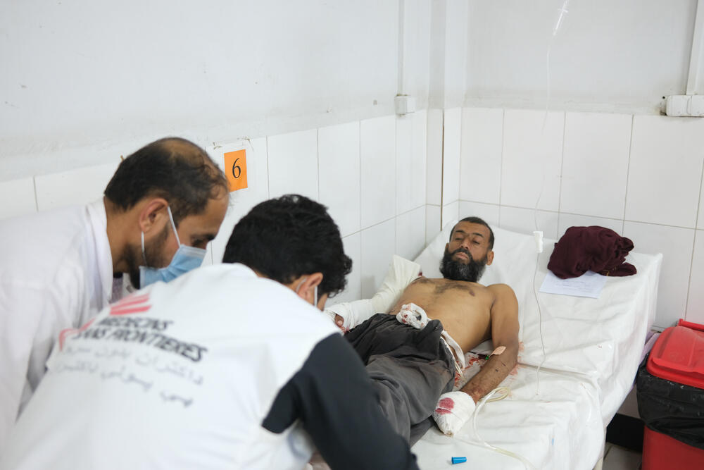 Mahmood was shot while he and his family fled their home outside Lashkar Gah. 