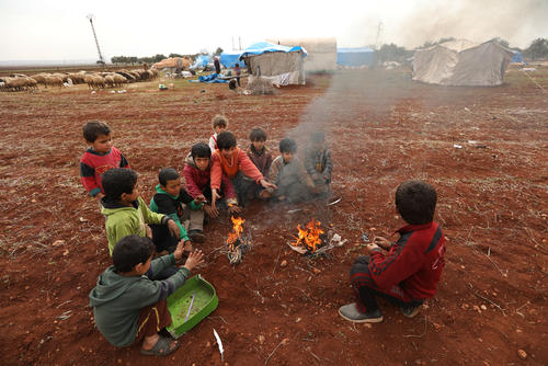 Idlib: Newly displaced persons. Idlib: Newly displaced persons.