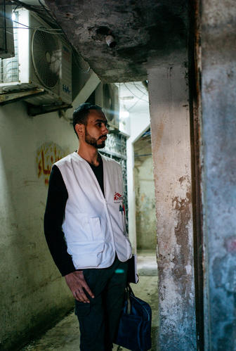 Home-based care in Burj el-Barajneh refugee camp, Beirut. Home-based care in Burj el-Barajneh refugee camp, Beirut.