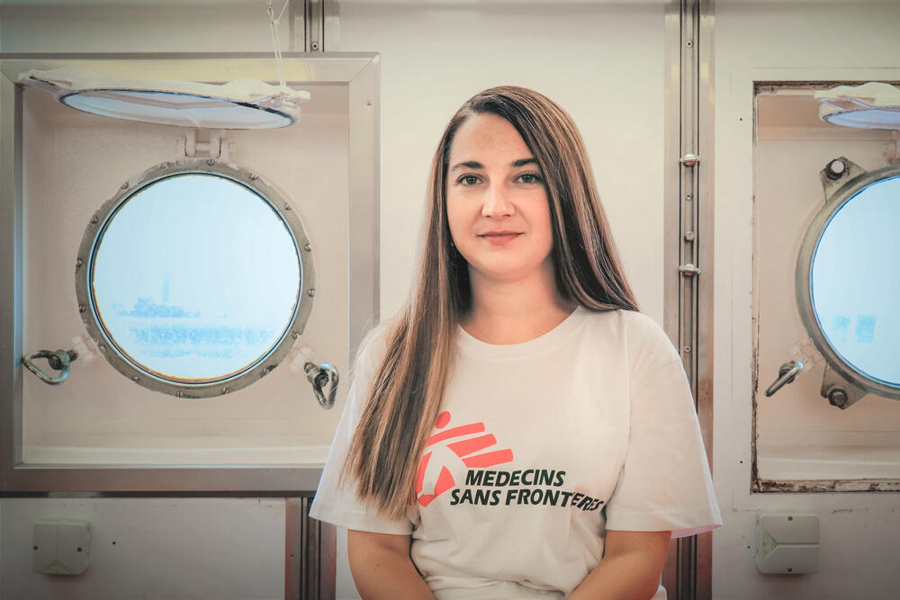 Ilina Angelova, from Bulgaria, MSF's Humanitarian Affairs Officer onboard Sea-Watch 4 in August and September.