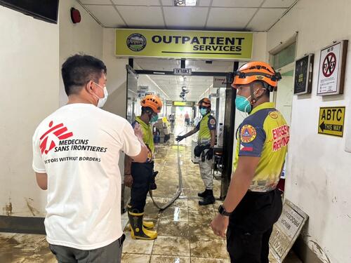 Typhoon Kalmaegi - Deep cleaning medical facilities