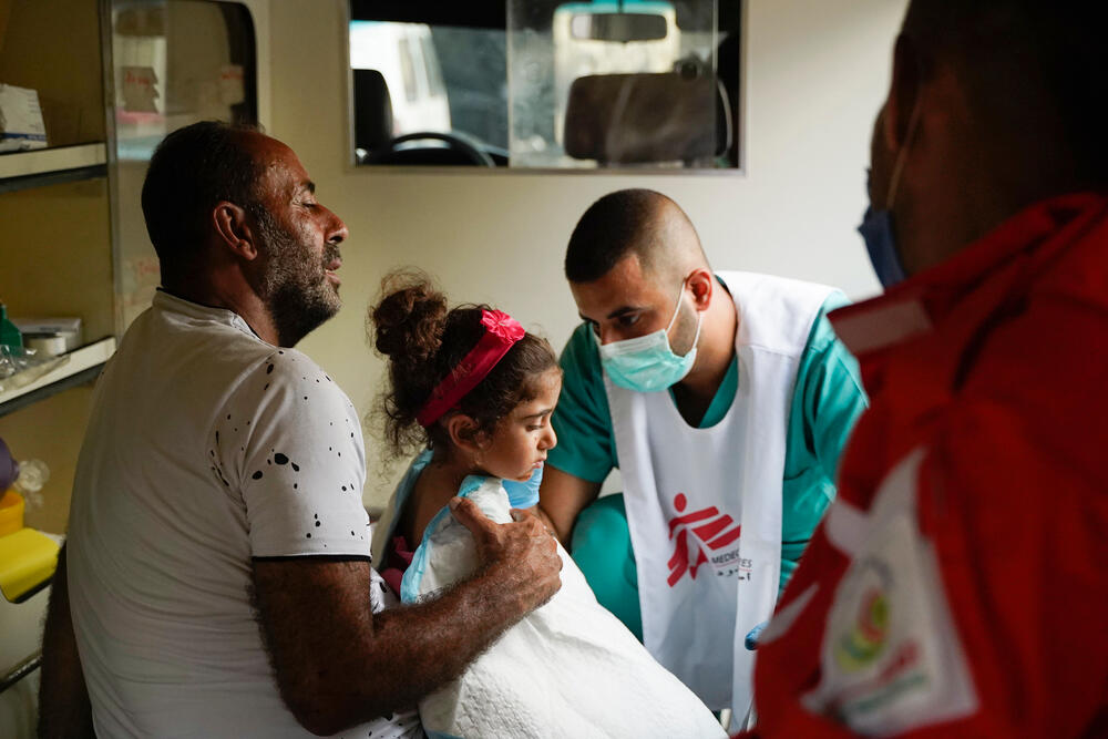 MSF has established emergency medical points in Beirut, treating patients injured in the huge explosion that hit large parts of the city on 4 August
