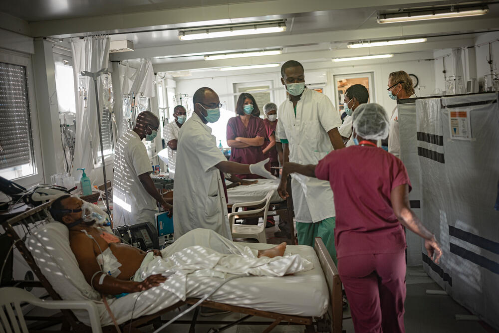 Inside the Intensive Care Unit of Tabarre hospital in Port-au-Prince, Haiti. 