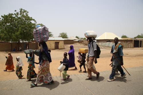 Displaced in Borno state Displaced in Borno state