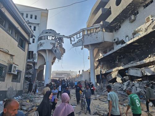 Al-Shifa hospital in ruins