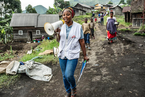 Mobile clinic in Kingi, Masisi territory