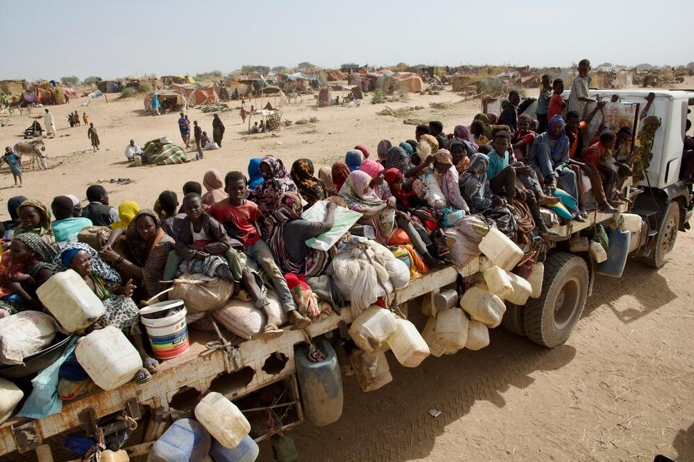 Arrival of displaced civilians from besieged El-Fasher in the camp of Tawila Omda Arrival of displaced civilians from besieged El-Fasher in the camp of Tawila Omda, North Darfur, Sudan, 2025.