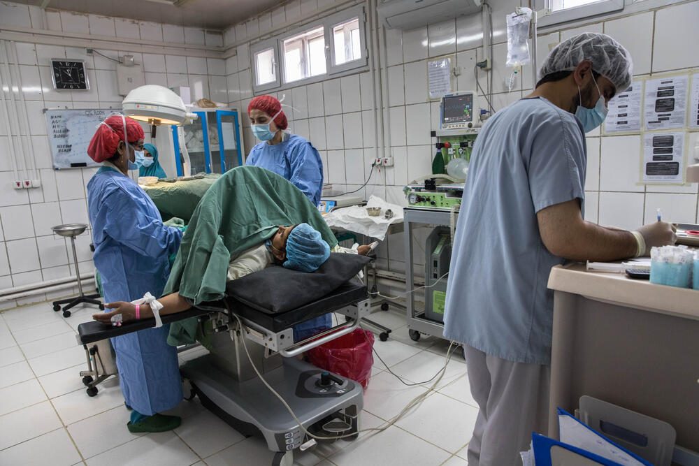 The operating theatre at the Khost maternity hospital provides surgery to women who experience complications during pregnancy.