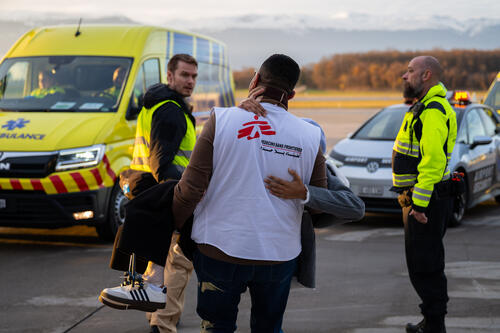 Medical evacuation from Gaza to Switzerland