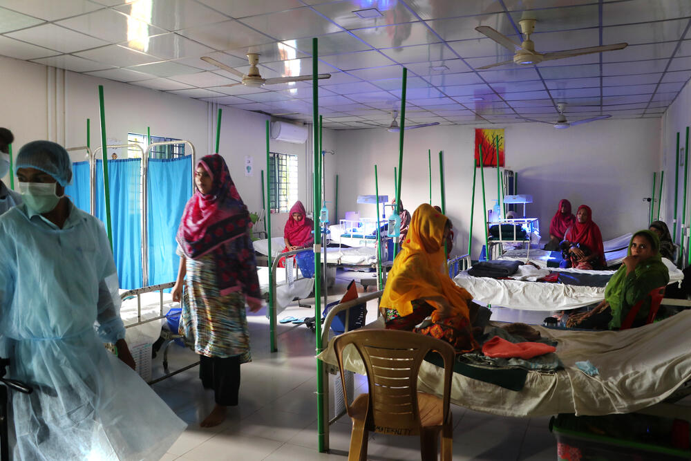 A ward at the MSF Goyalmara mother and child hospital in Cox’s Bazar, Bangladesh
