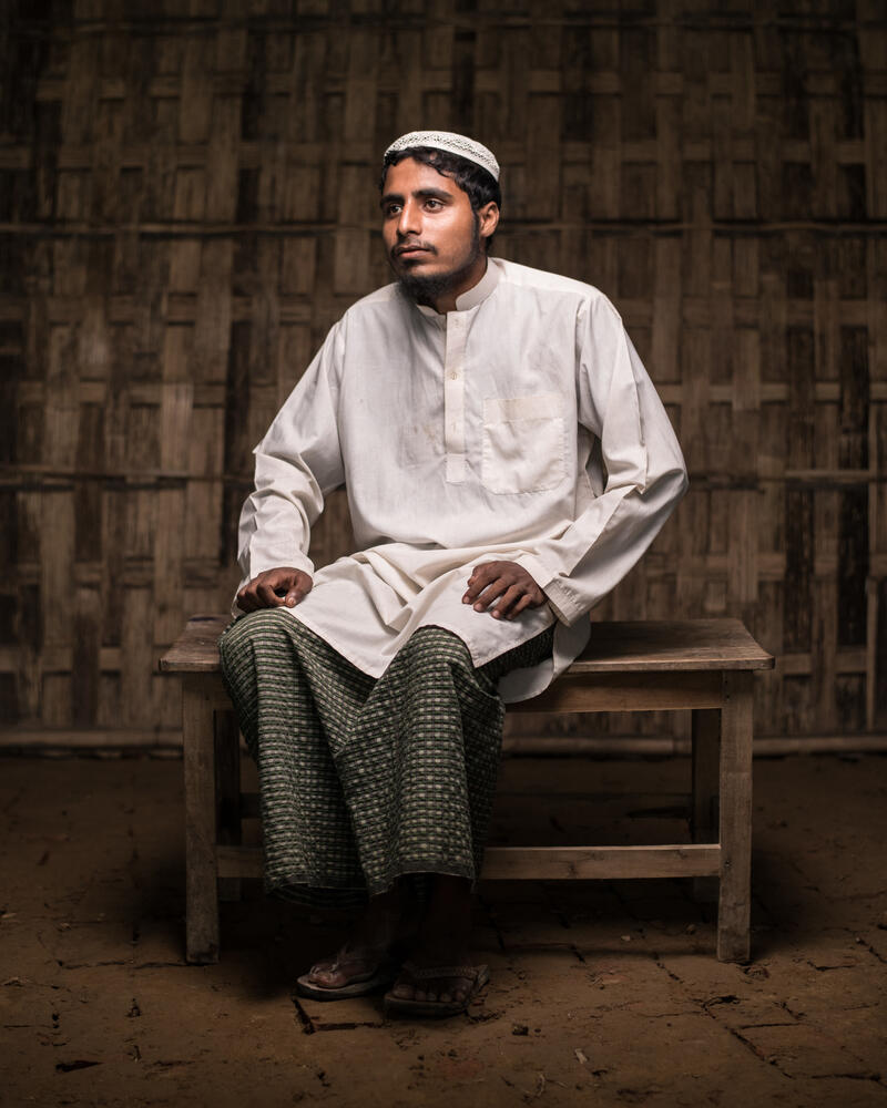 Mohammad Muslim, 18, fled to Bangladesh from Rakhine in early September 2017.