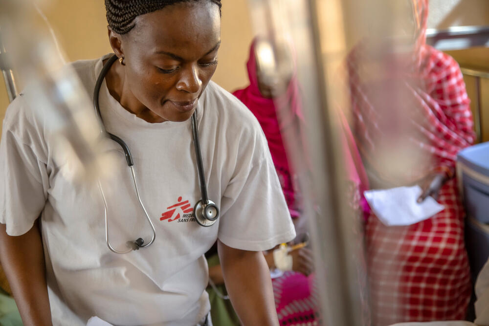 MSF doctor Annie Kashung working during a malaria outbreak in North Darfur, Sudan MSF doctor Annie Kashung working during a malaria outbreak in North Darfur, Sudan
