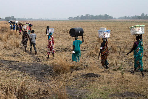 Outdoors support clinics, Thaker. Leer, South Sudan Outdoors support clinics, Thaker. Leer, South Sudan