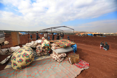 Idlib: Newly displaced persons. Idlib: Newly displaced persons.