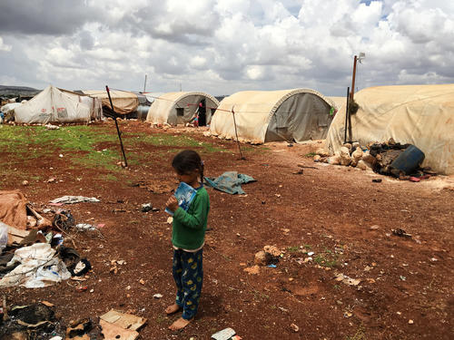 Idlib, a crowded IDP camp Idlib, a crowded IDP camp