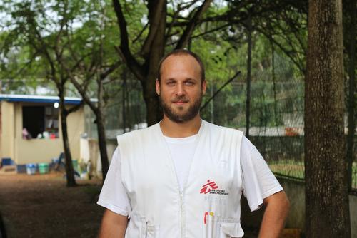Pierre Tribovic, an MSF anthropologist in Monrovia, Liberia