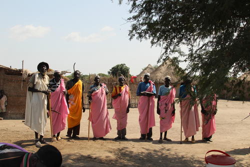 Meeting the village elders. Meeting the village elders.
