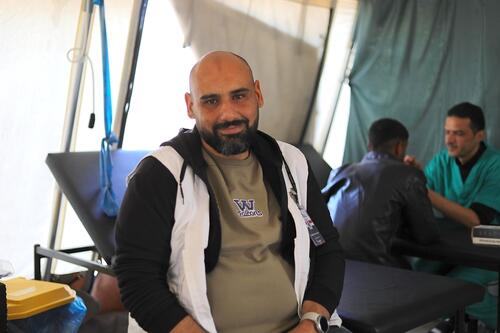 Abed El Hameed Qaradaya, MSF physiotherapy activities manager in Nasser Hospital, Khan Younis.