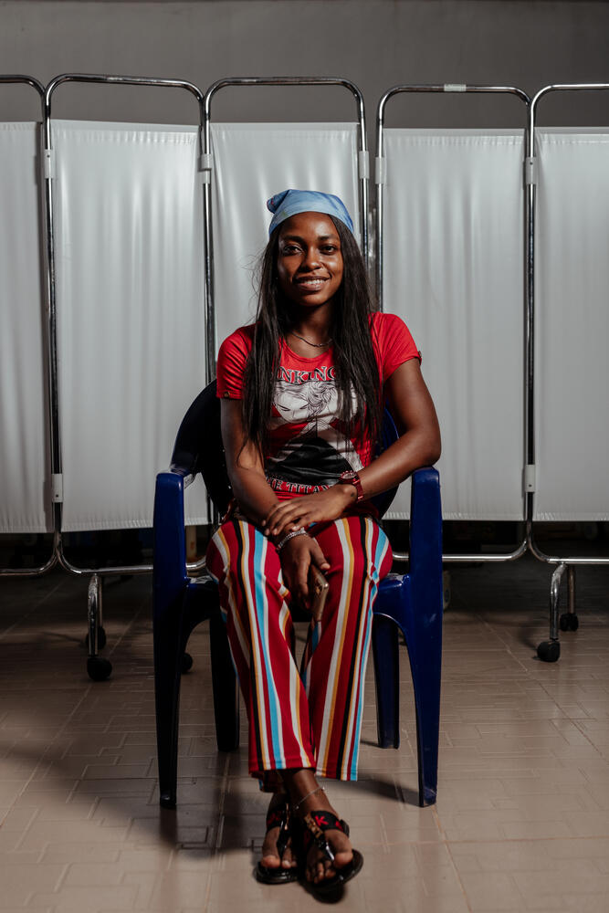 Anastasia was treated for Lassa fever by MSF and now works with health promotion teams to educate communities