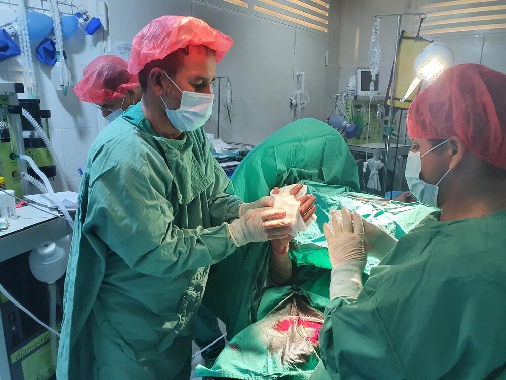 The operating theatre inside MSF's Kunduz Emergency Trauma Unit